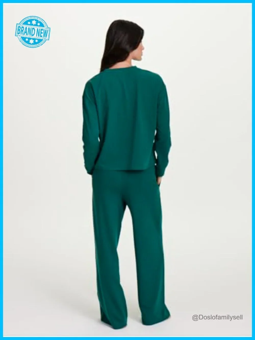 Women's 2-Piece Lounge Set with Tracksuit Top and Wide Leg Sweatpants